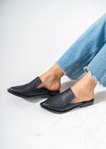 Load image into Gallery viewer, Architectural Cut-Out Pointed Toe Mules-BLACK