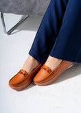Load image into Gallery viewer, Chunky Sole Penny Flat -camel