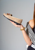 Load image into Gallery viewer, Tassel Suede Flat -beige