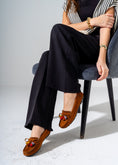 Load image into Gallery viewer, Tassel Suede Flat -camel