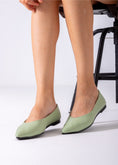 Load image into Gallery viewer, Toe Slip-On Flat-mint green