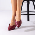Load image into Gallery viewer, Toe Slip-On Flat-marron