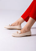 Load image into Gallery viewer, Ornamental Strap Flat-beige