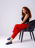 Load image into Gallery viewer, Classic Buckle Flats-dark blue