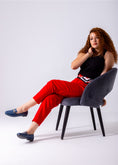 Load image into Gallery viewer, Classic Buckle Flats-dark blue