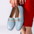 Load image into Gallery viewer, Classic Buckle Flats-baby blue