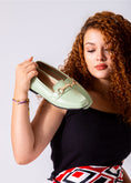Load image into Gallery viewer, Classic Buckle Flats-mint green