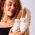 Load image into Gallery viewer, Classic Buckle Flats-beige