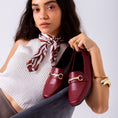 Load image into Gallery viewer, Classic Buckle Flats-marron