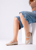 Load image into Gallery viewer, Shimmer Mary Flats-beige