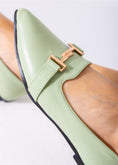 Load image into Gallery viewer, The Audrey Buckle Flat-mint green