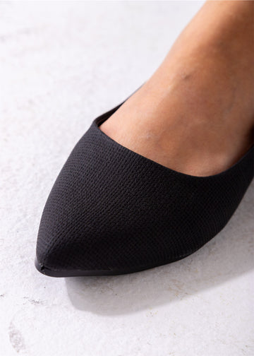 The Aria Knit Flat-black