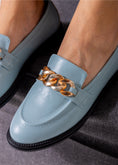 Load image into Gallery viewer, Chunky Chain Loafers-baby blue