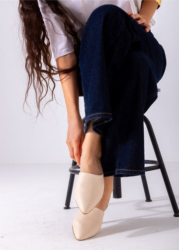 The Luna Mule-beige