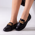 Load image into Gallery viewer, Chunky Chain Loafers-black