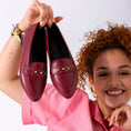 Load image into Gallery viewer, Pointed Stud Detail Flats-marron