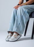Load image into Gallery viewer, Metallic Studded Buckle Clogs-silver