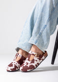 Load image into Gallery viewer, Animal Print Buckle Clogs-brown