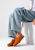 Load image into Gallery viewer, Studded Suede Clog-camel