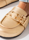 Load image into Gallery viewer, Metallic Studded Buckle Clogs-gold