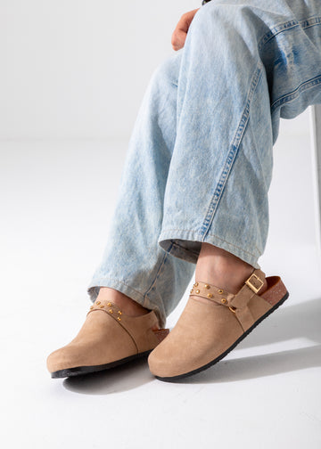 The Slingback Clog-beige