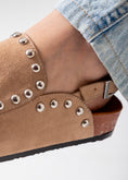 Load image into Gallery viewer, Studded Suede Clog-beige