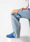 Load image into Gallery viewer, Studded Suede Clog-blue