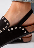 Load image into Gallery viewer, Studded Suede Clog-black