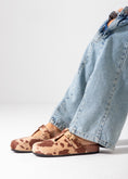 Load image into Gallery viewer, Animal Print Buckle Clogs-beige