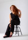 Load image into Gallery viewer, The Contrast Toe Flat-black