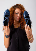 Load image into Gallery viewer, The Ballerina Flat-dark blue