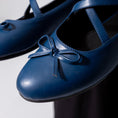 Load image into Gallery viewer, The Ballerina Flat-dark blue