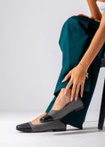 Load image into Gallery viewer, The Contrast Toe Flat-gary