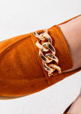Load image into Gallery viewer, Velvet Touch Chain Loafer-camel