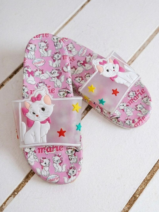 Marie Cat Cartoon Slide - pink