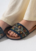 Load image into Gallery viewer, Ethnic Pattern Slipper - DARK BLUE
