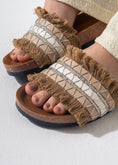 Load image into Gallery viewer, Boho Fringe Slides - CAFE
