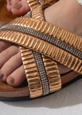 Load image into Gallery viewer, Starlight Criss-Cross Slipper - GOLD
