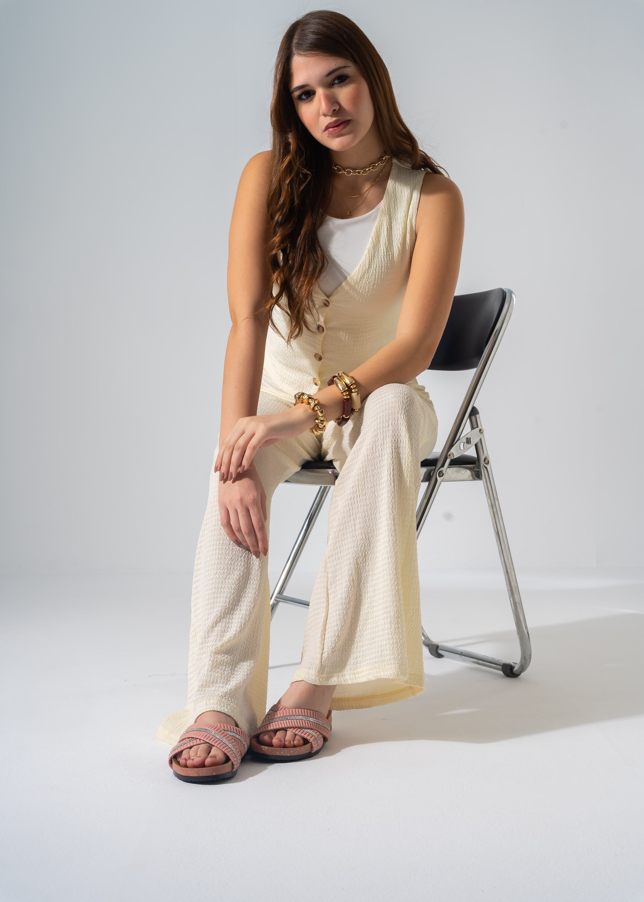 Starlight Criss-Cross Slipper - PINK