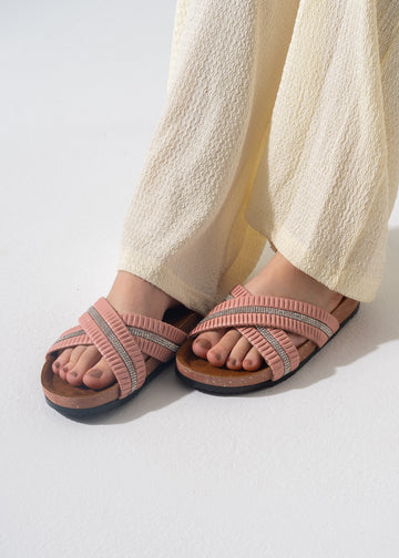 Starlight Criss-Cross Slipper - PINK