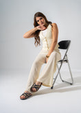 Load image into Gallery viewer, Metallic Ribbed Slides - BLACK
