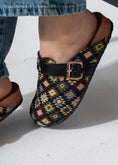 Load image into Gallery viewer, Boho Geometric Clogs - BLACK
