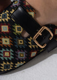 Load image into Gallery viewer, Boho Geometric Clogs - BLACK
