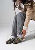 Load image into Gallery viewer, Boho Geometric Clogs - DARK GREEN
