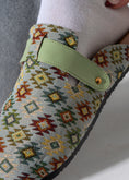 Load image into Gallery viewer, Boho Geometric Clogs - LIGHT GREEN
