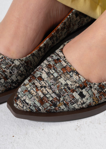 Chic Tweed Flats - BROWN