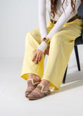 Load image into Gallery viewer, Mixed-Finish Pointed Mules - BEIGE
