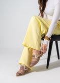 Load image into Gallery viewer, Mixed-Finish Pointed Mules - BEIGE
