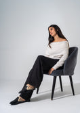 Load image into Gallery viewer, Textured Slip-on Mules - BLACK
