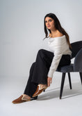 Load image into Gallery viewer, Textured Slip-on Mules - CAMEL
